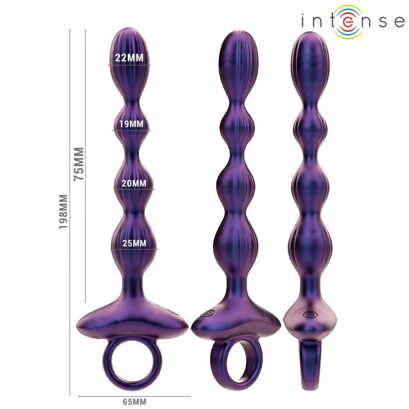 INTENSE - JACKIE VIBRERENDE ANALPLUG MODEL 1 FJERNBETJENING