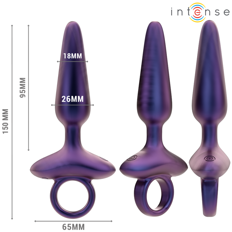INTENSE - MARLON VIBRERENDE ANALPLUG MODEL 4 FJERNBETJENING