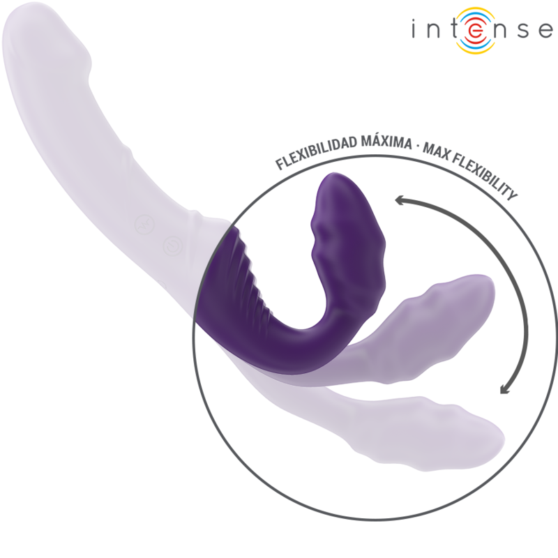 INTENSE - JILL DOBBELTVIBRATOR 20 CM LILLA FJERNBETJENING