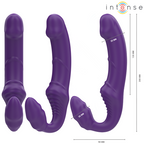 INTENSE - JILL DOBBELTVIBRATOR 20 CM LILLA FJERNBETJENING