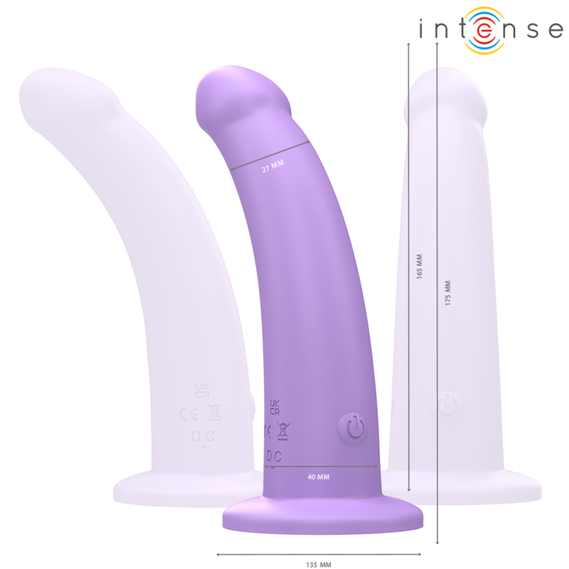 INTENSE - EDDIE VIBRATOR 17,5 CM 10 VIBRATIONER LILLA FJERNBETJENING