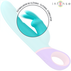INTENSE - MONICA KANINVIBRATOR MED ROTERENDE G-PUNKT STIMULATOR BLÅ