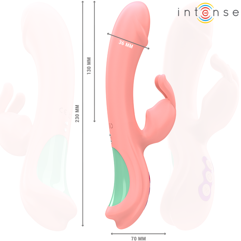 INTENSE - RACHEL RABBIT VIBRATOR 5 VIBRATIONER PINK