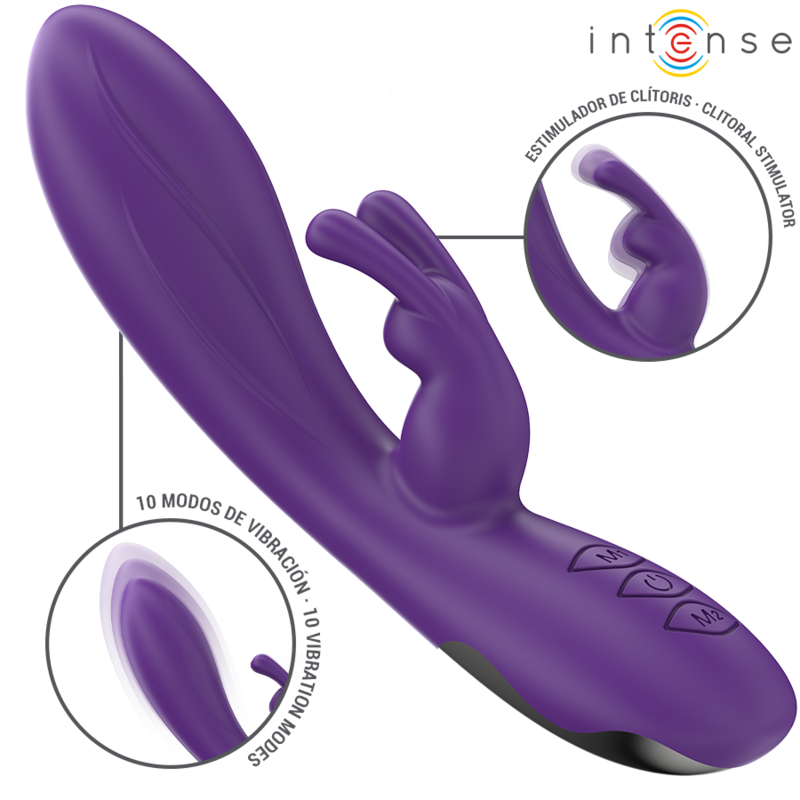 INTENS - RANDALL KANINVIBRATOR 10 VIBRATIONER LILLA