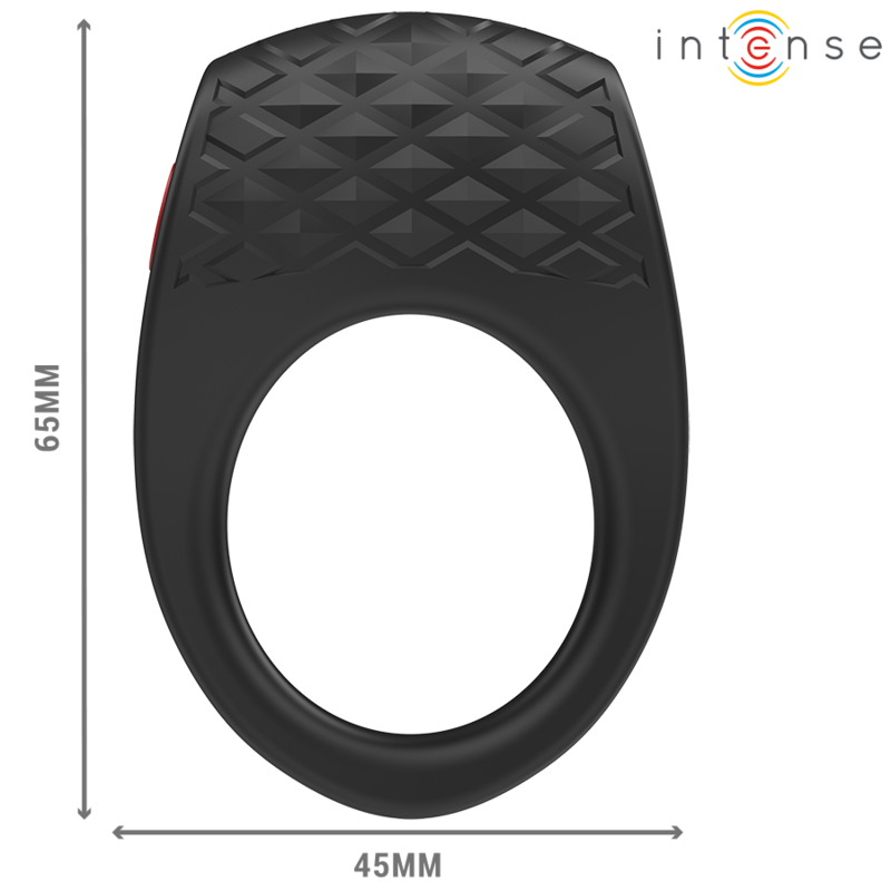 INTENSE - CLOVER VIBRATOR PENIS RING 10 VIBRATIONER SORT