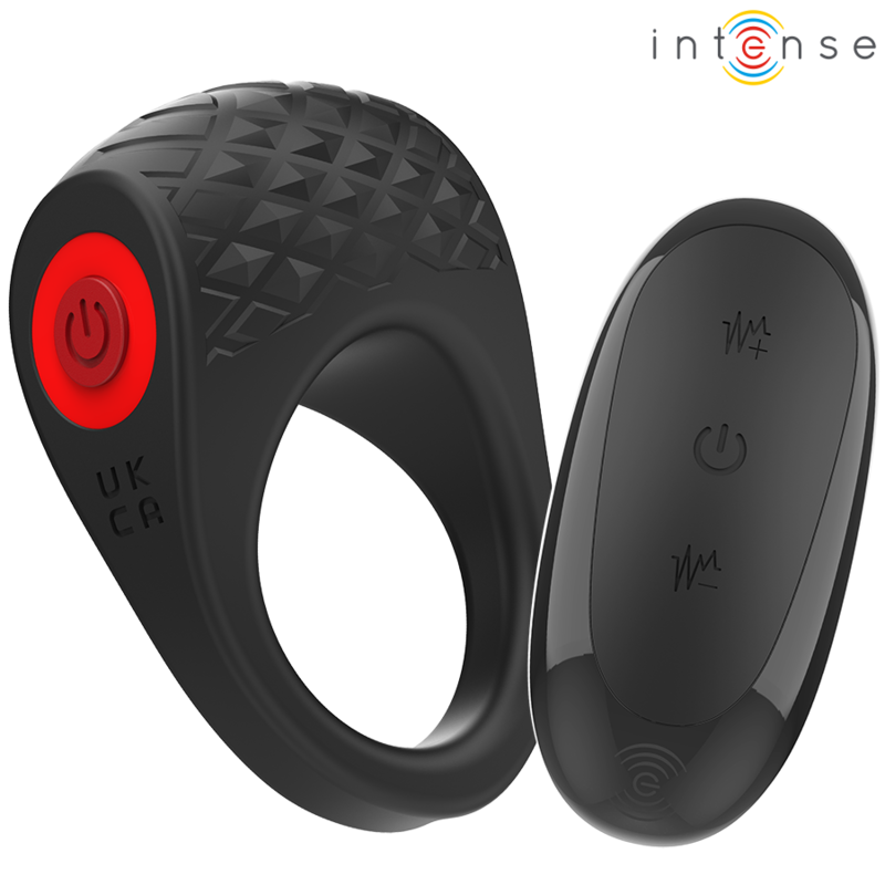 INTENSE - CLOVER VIBRATOR PENIS RING 10 VIBRATIONER SORT