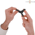 INTENSE - CARSON DOBBELT SILIKONE PENIS RING SORT MODEL 4