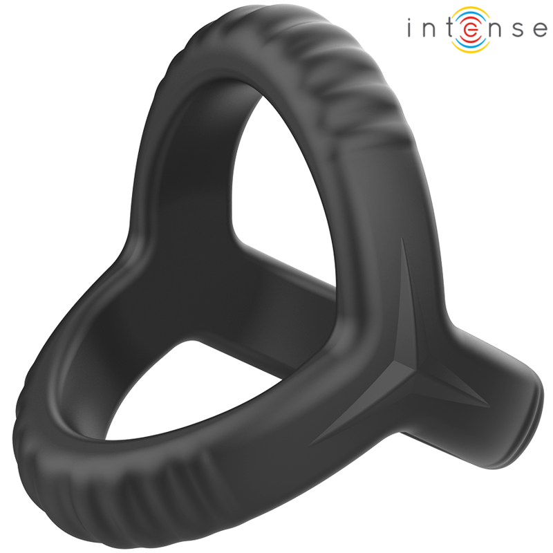 INTENSE - CARSON DOBBELT SILIKONE PENIS RING SORT MODEL 4