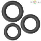 INTENSE - HUGH 3 BASIC SILIKONE PENISRINGE SORT