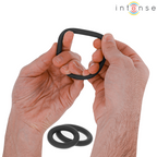 INTENSE - HUGH 3 BASIC SILIKONE PENISRINGE SORT