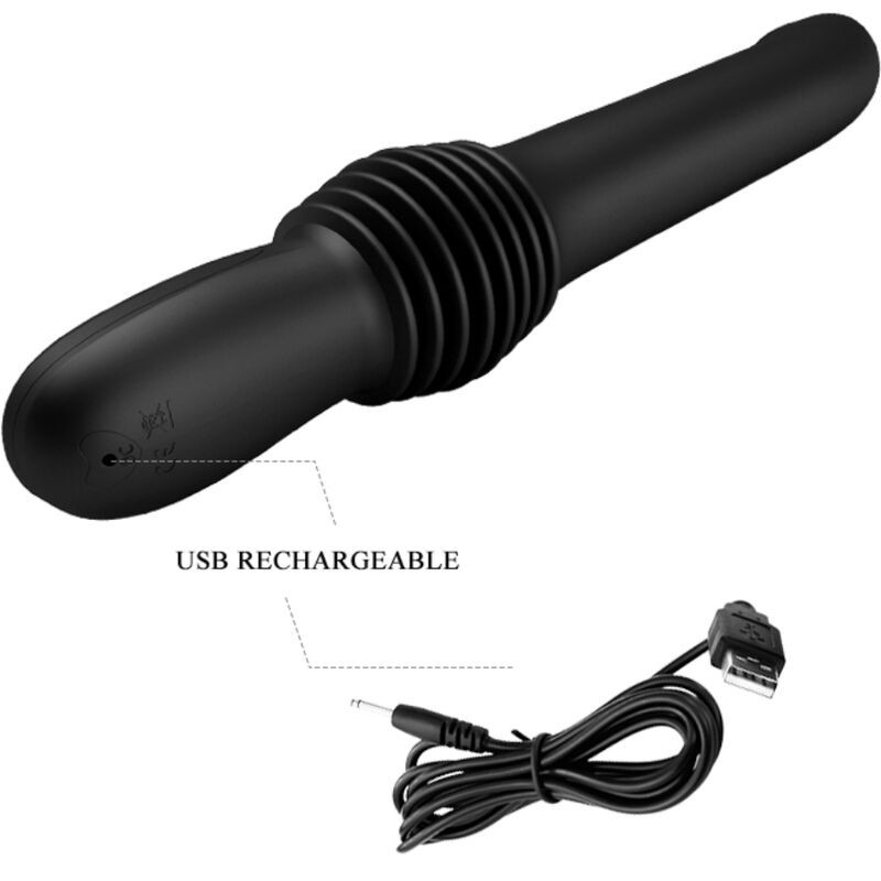 PRETTY LOVE - PAZUZU VIBRATOR 3 TRYKMODUSSER SORT