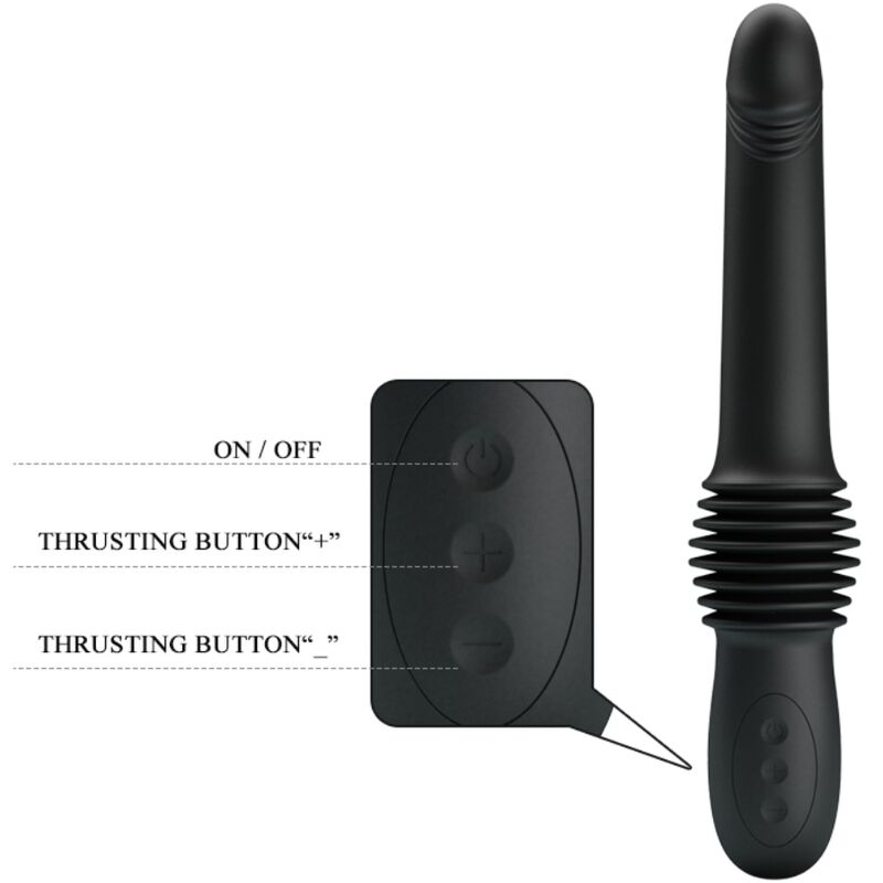 PRETTY LOVE - PAZUZU VIBRATOR 3 TRYKMODUSSER SORT