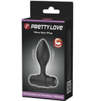 PRETTY LOVE - VIBRA BUTT 10 VIBRATIONER ANALPLUG SORT