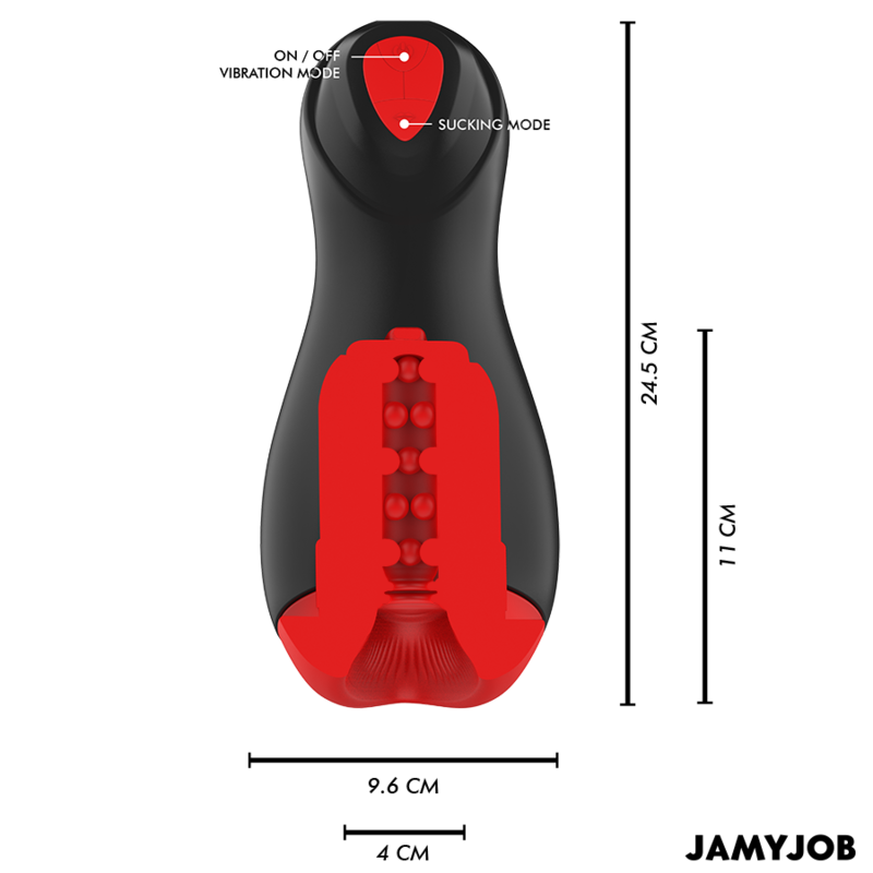 JAMYJOB - CORE-X AUTOMATISK MASTURBATOR 5 SUGE- OG VIBRATIONSINDSTILLINGER