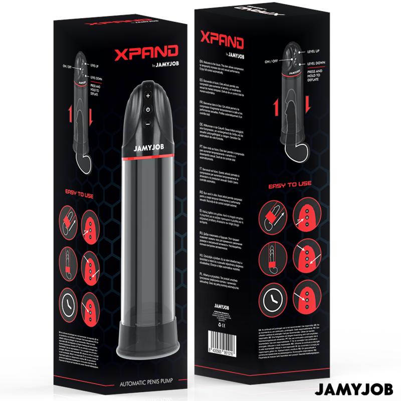 JAMYJOB - XPAND AUTOMATISK PUMPE 3 SUGENIVEAUER GRÅ