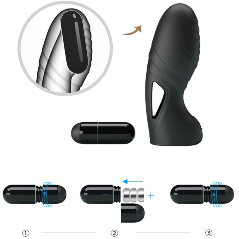 PRETTY LOVE - ALAN SILIKONE FINGERVIBRATOR SORT