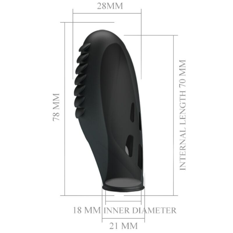 PRETTY LOVE - GILO SILIKONE FINGERVIBRATOR SORT