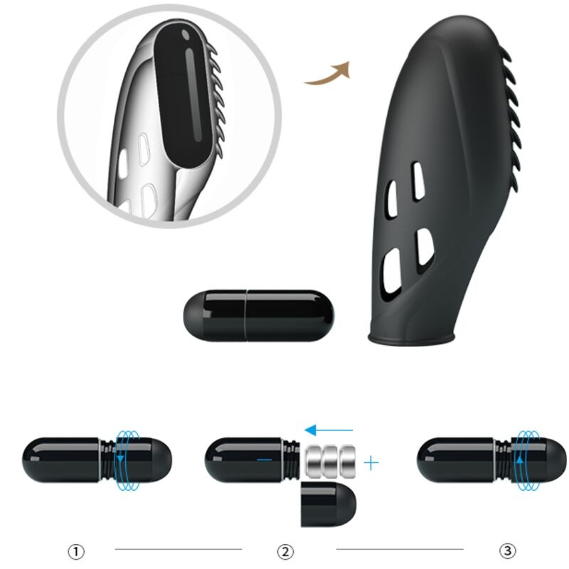 PRETTY LOVE - GILO SILIKONE FINGERVIBRATOR SORT
