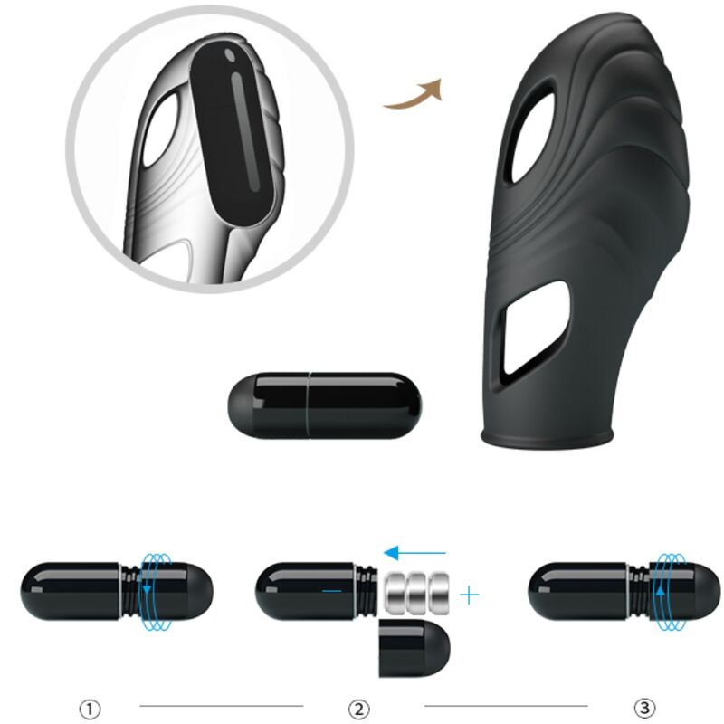 PRETTY LOVE - LICH SILIKONE FINGERVIBRATOR SORT
