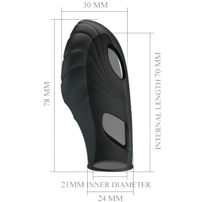 PRETTY LOVE - LICH SILIKONE FINGERVIBRATOR SORT