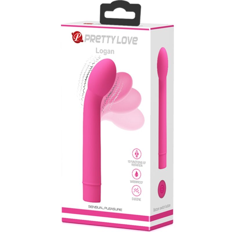 PRETTY LOVE - LOGAN G-PUNKT VIBRATOR 10 VIBRATIONER PINK