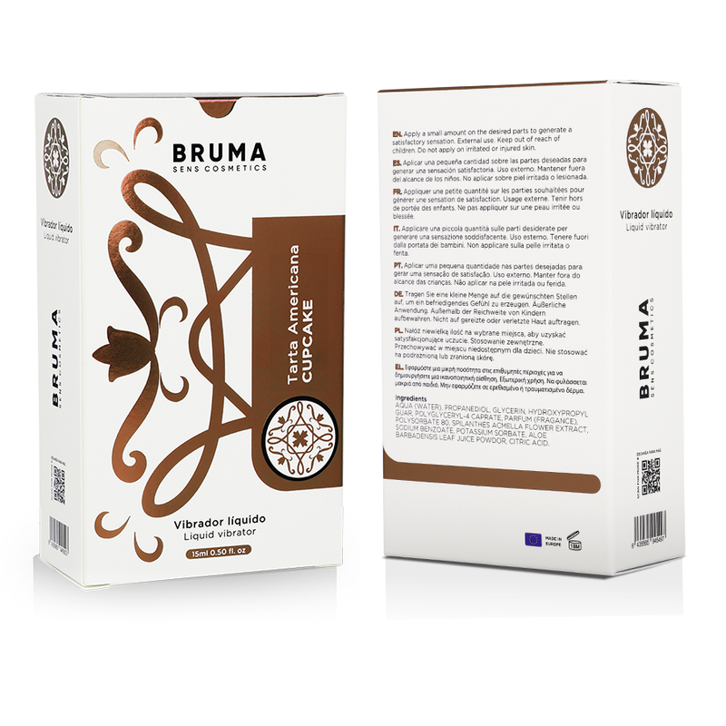 BRUMA - VÆSKEVIBRATOR ULTRA GLIDENDE CUPCAKE 15 ML