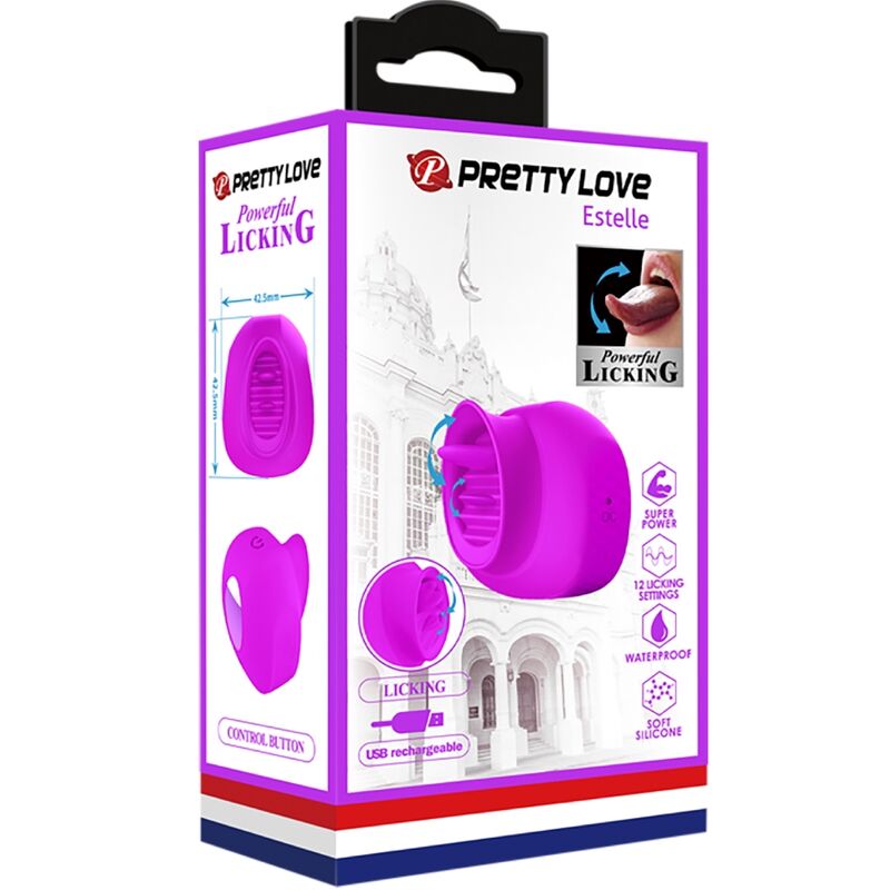 PRETTY LOVE - ESTELLE TUNGEKLITORISSTIMULATOR 12 VIBRATIONER LILLA