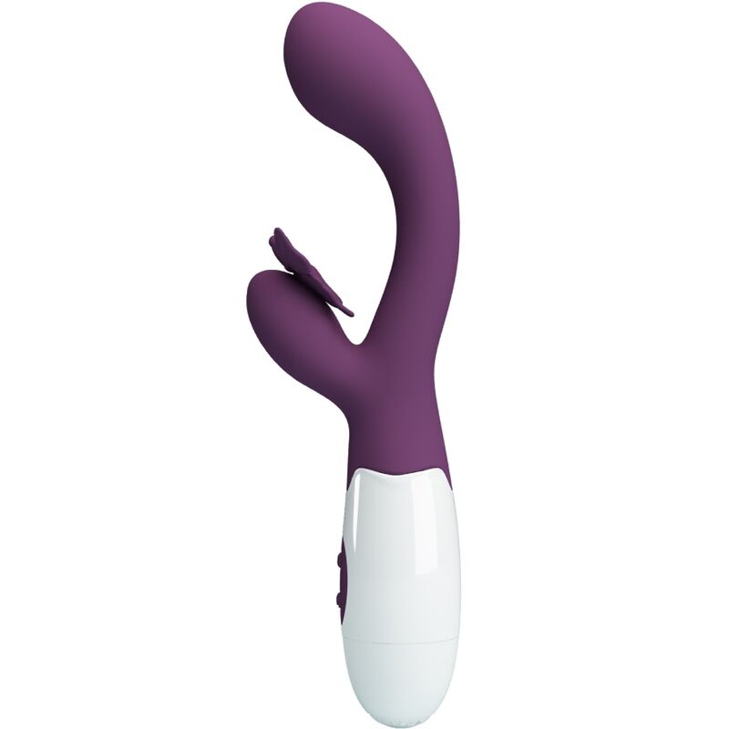 PRETTY LOVE - BUTTERFLY KISS KANINVIBRATOR & G-PUNKT STIMULATOR LILLA