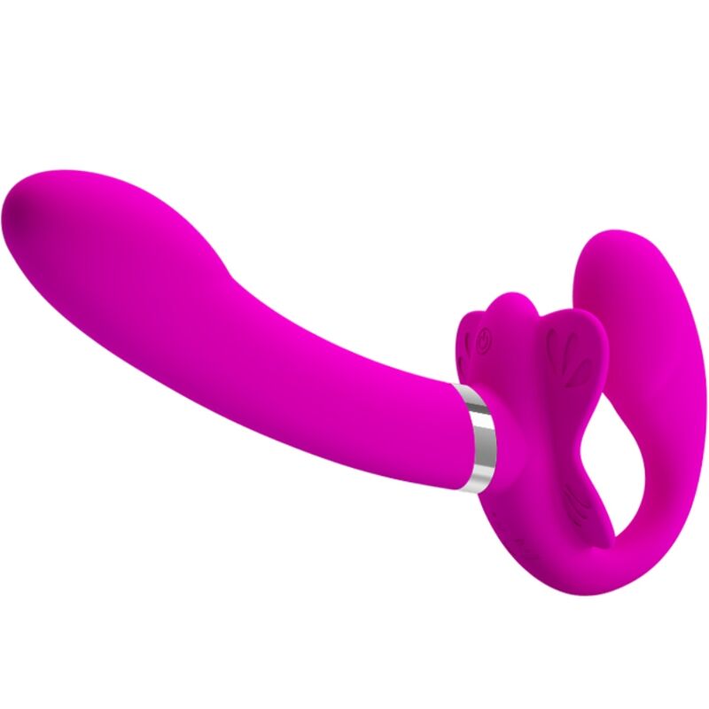 PRETTY LOVE - VALERIE DOBBELT STRAP-ON VIBRATOR 12 VIBRATIONER LILLA