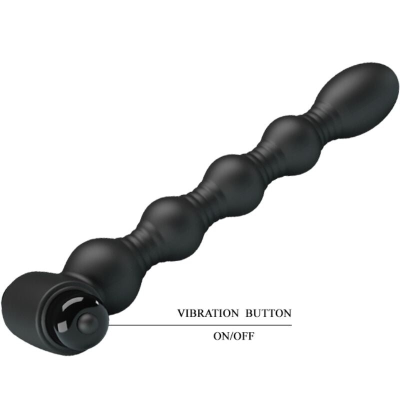 PRETTY LOVE - LYNN SILIKONE ANALPLUG 10 VIBRATIONER SORT