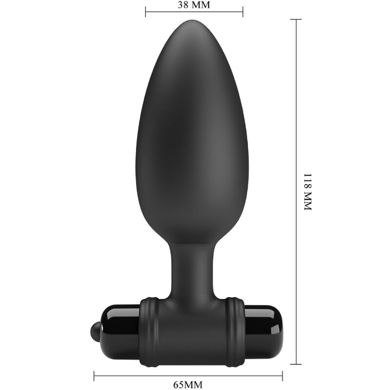 PRETTY LOVE - VIBRA ANALPLUG 2 ANALPLUG 10 VIBRATIONER SORT