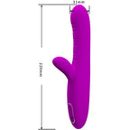 PRETTY LOVE - ANGELIQUE MULTIFUNKTIONSVIBRATOR + KLITORISSTIMULATOR LILLA
