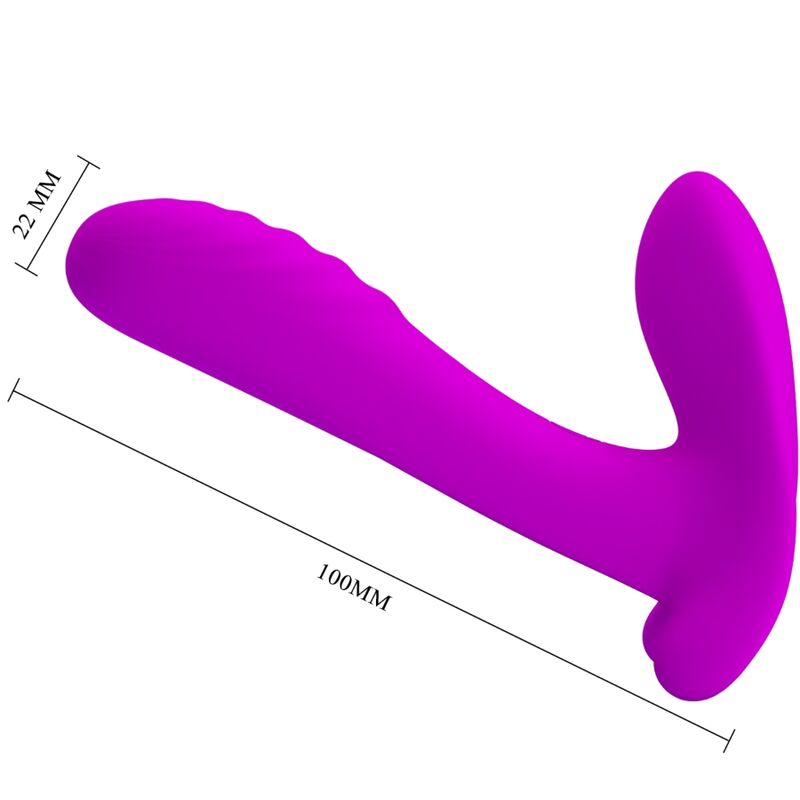 PRETTY LOVE - MASSAGEAPPARAT & VIBRATOR 12 VIBRATIONER FJERNBETJENING LILLA