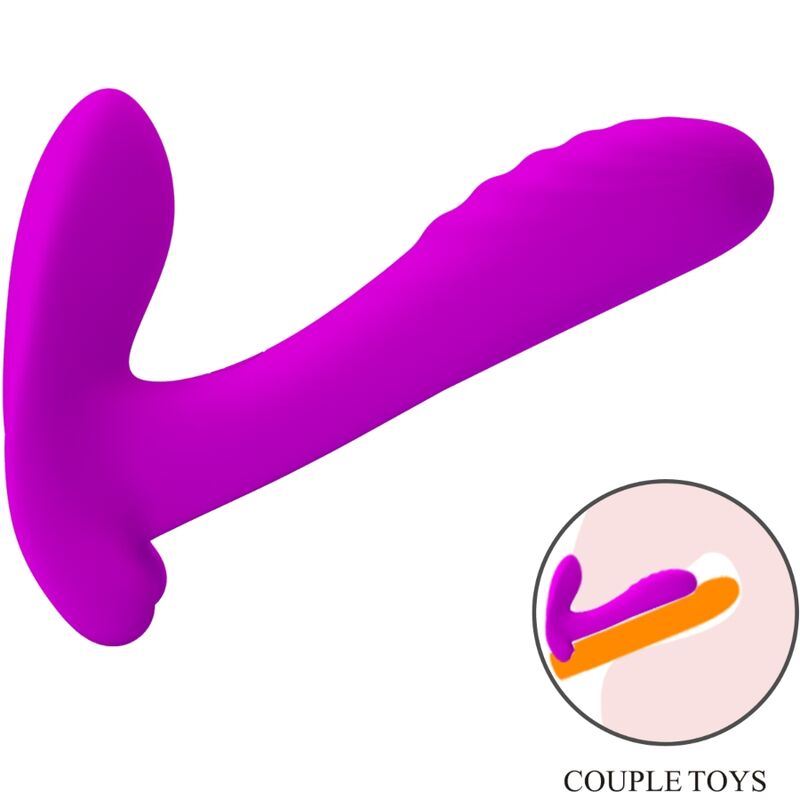 PRETTY LOVE - MASSAGEAPPARAT & VIBRATOR 12 VIBRATIONER FJERNBETJENING LILLA
