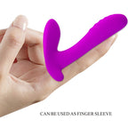 PRETTY LOVE - MASSAGEAPPARAT & VIBRATOR 12 VIBRATIONER FJERNBETJENING LILLA