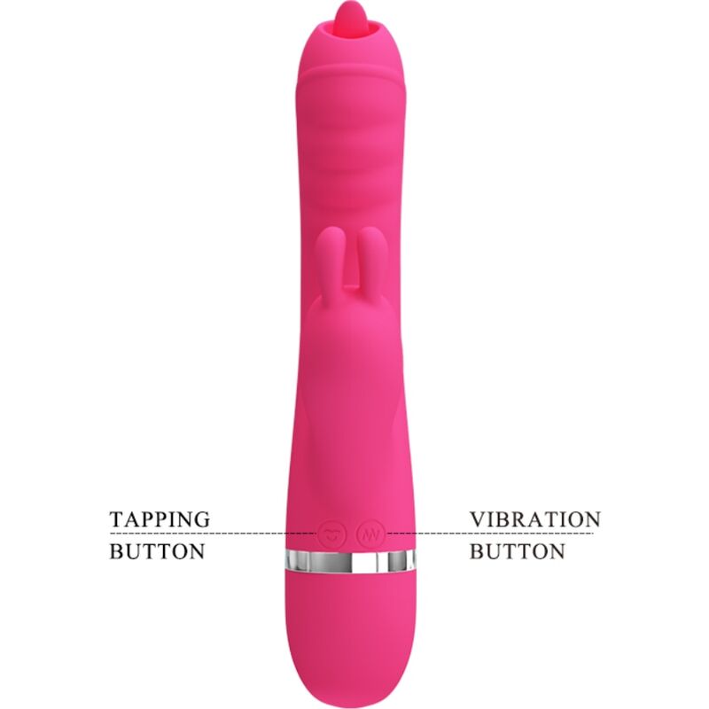 PRETTY LOVE - PHOENIX MULTIFUNKTIONS KANINVIBRATOR PINK
