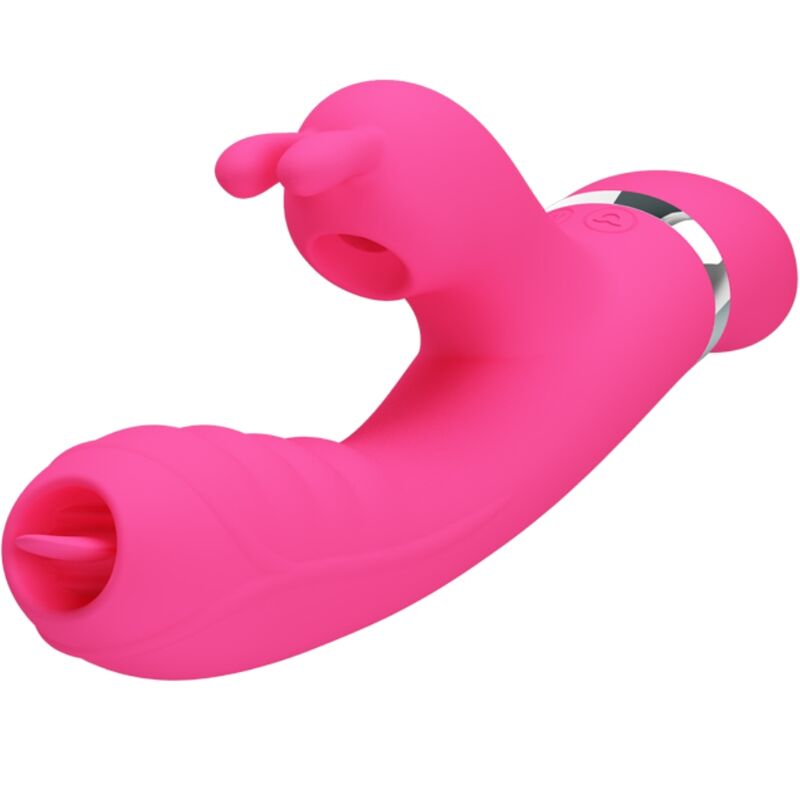 PRETTY LOVE - PHOENIX MULTIFUNKTIONS KANINVIBRATOR PINK