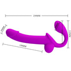 PRETTY LOVE - KELPIE DOBBELT STRAP-ON STIMULATOR LILLA