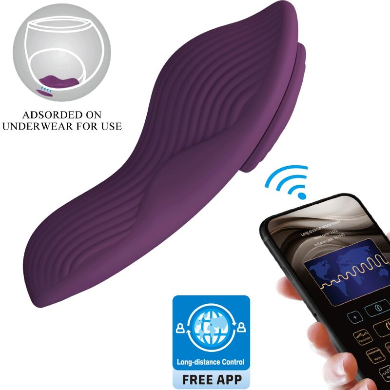 PRETTY LOVE - MAKE LAY ON CLITORIS MASSAGEAPPARAT 10 VIBRATIONER FJERNBETJENING LILLA