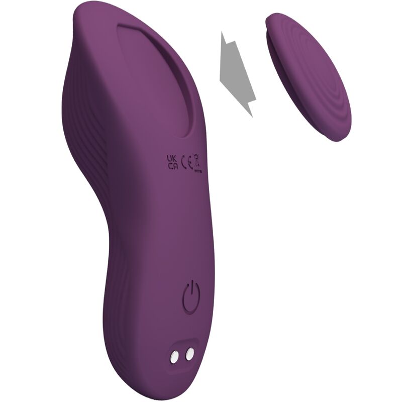 PRETTY LOVE - MAKE LAY ON CLITORIS MASSAGEAPPARAT 10 VIBRATIONER FJERNBETJENING LILLA