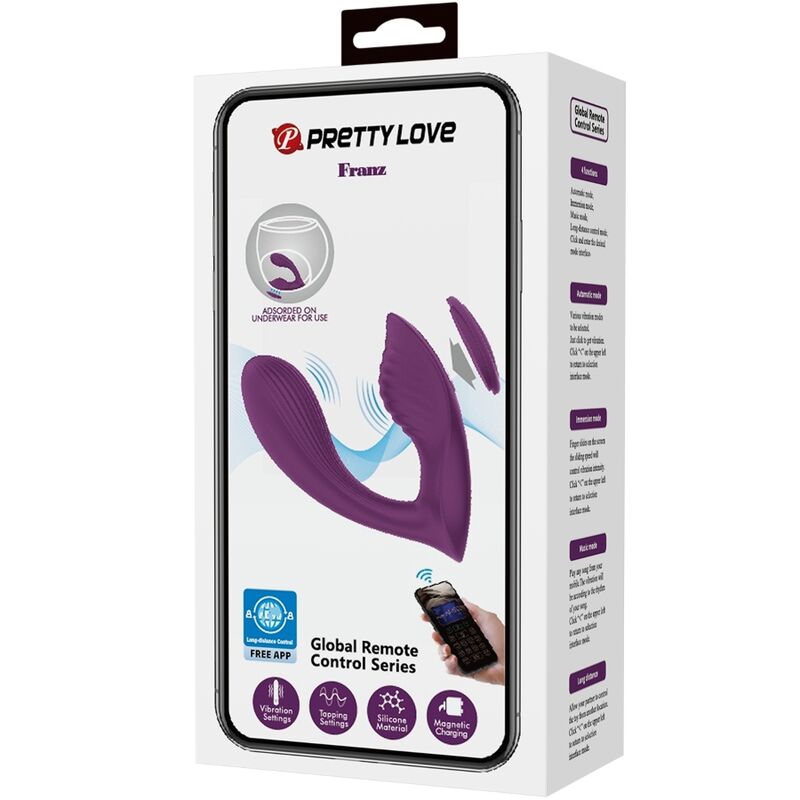 PRETTY LOVE - FRANZ MASSAGEAPPARAT OG VIBRATOR GRATIS APP LILLA