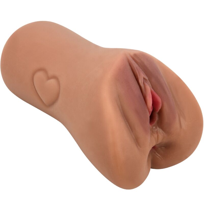 CRAZY BULL - SKARLAGET VAGINA OG ANUS DESIGN MED ET HJERTE I KØD