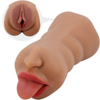 CRAZY BULL - SARAH DOBBELT MASTURBATOR MUND & VAGINA KØD
