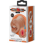 CRAZY BULL - SARAH DOBBELT MASTURBATOR MUND & VAGINA KØD