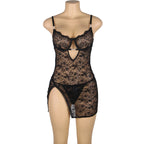 SUBBLIME - 954185 BLONDE BABYDUKKEN MED JUSTERBARE STROPPER SORT S/M
