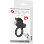 PRETTY LOVE - DEBONAIRE VIBRERINGSRING KANIN 10 VIBRATIONER SORT