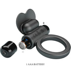 PRETTY LOVE - DEBONAIRE VIBRERINGSRING KANIN 10 VIBRATIONER SORT