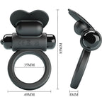 PRETTY LOVE - DEBONAIRE VIBRERINGSRING KANIN 10 VIBRATIONER SORT