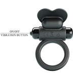 PRETTY LOVE - DEBONAIRE VIBRERINGSRING KANIN 10 VIBRATIONER SORT