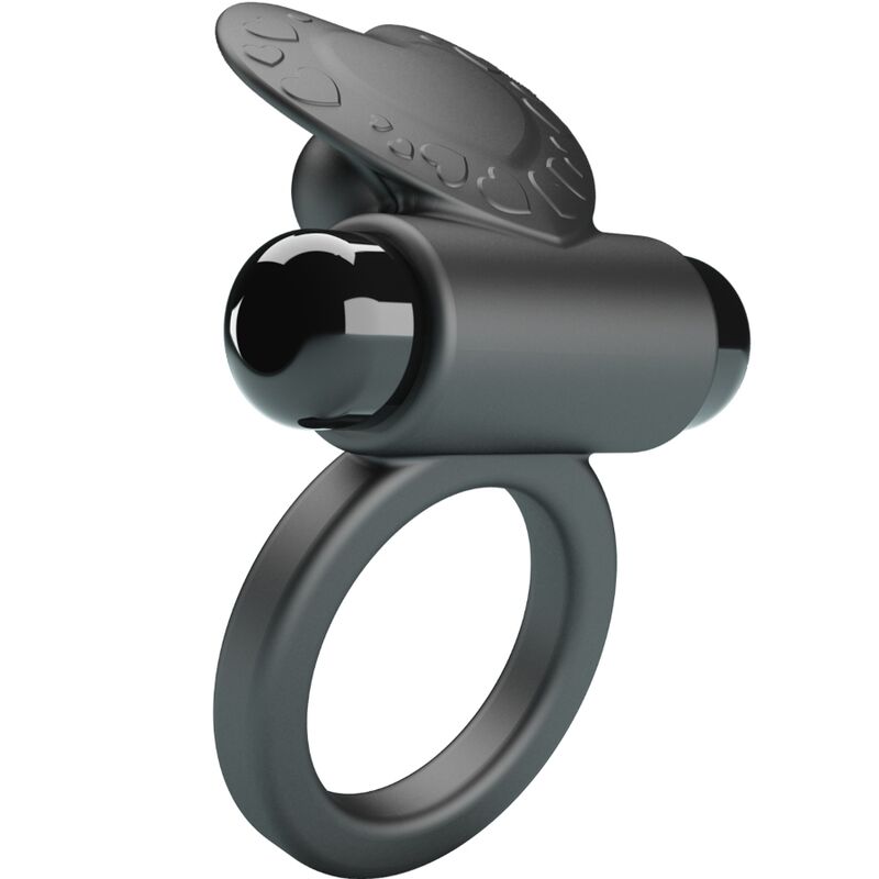 PRETTY LOVE - DEBONAIRE VIBRERINGSRING KANIN 10 VIBRATIONER SORT